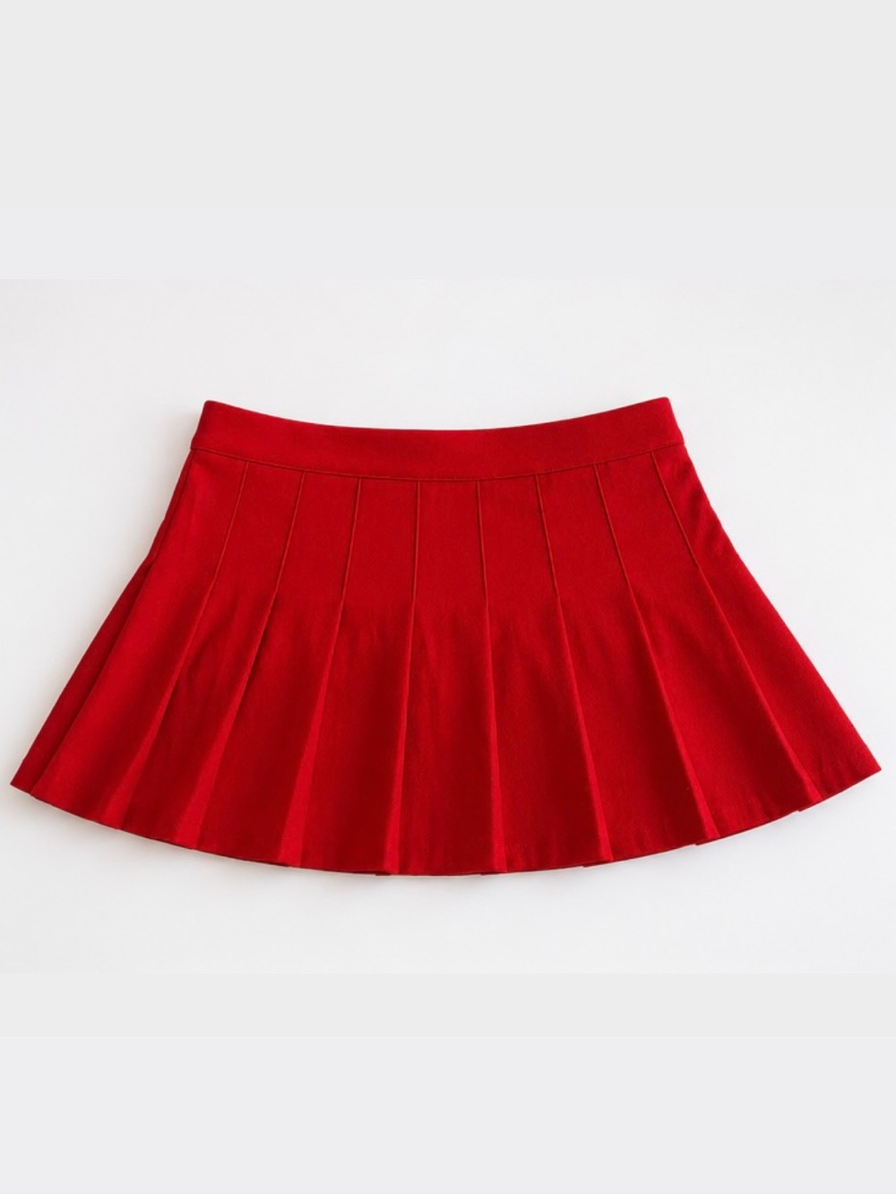 Pleated Tennis/Cheer Style Mini Skirt Red Size S NWOT